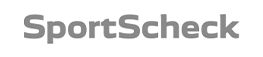 schwarz weiß Logo von Sportscheck